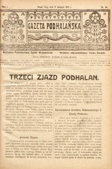 Gazeta Podhalańska. 1913, nr 34