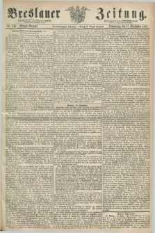 Breslauer Zeitung. Jg.49, Nr. 435 (17 September 1868) - Morgen-Ausgabe + dod.