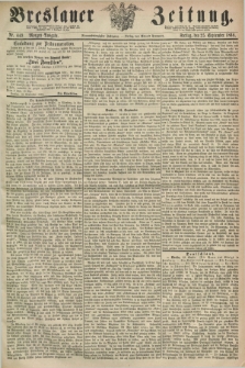 Breslauer Zeitung. Jg.49, Nr. 449 (25 September 1868) - Morgen-Ausgabe + dod.
