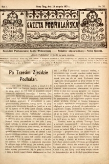 Gazeta Podhalańska. 1913, nr 35
