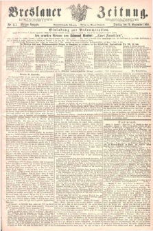 Breslauer Zeitung. Jg.49, Nr. 455 (29 September 1868) - Morgen-Ausgabe + dod.