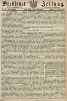 Breslauer Zeitung. Jg.50, Nr. 383 (19 August 1869) - Morgen-Ausgabe + dod.