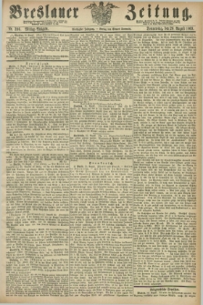 Breslauer Zeitung. Jg.50, Nr. 396 (26 August 1869) - Mittag-Ausgabe