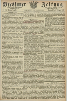 Breslauer Zeitung. Jg.50, Nr. 411 (4 September 1869) - Morgen-Ausgabe + dod.