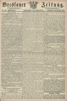 Breslauer Zeitung. Jg.50, Nr. 420 (9 September 1869) - Mittag-Ausgabe