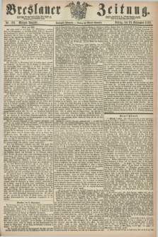 Breslauer Zeitung. Jg.50, Nr. 421 (10 September 1869) - Morgen-Ausgabe + dod.