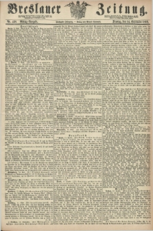 Breslauer Zeitung. Jg.50, Nr. 428 (14 September 1869) - Mittag-Ausgabe
