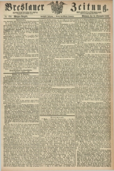 Breslauer Zeitung. Jg.50, Nr. 429 (15 September 1869) - Morgen-Ausgabe + dod.