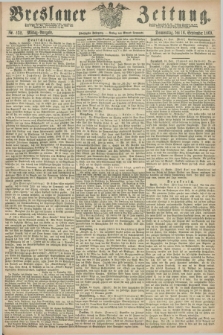 Breslauer Zeitung. Jg.50, Nr. 432 (16 September 1869) - Mittag-Ausgabe
