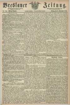 Breslauer Zeitung. Jg.50, Nr. 434 (17 September 1869) - Mittag-Ausgabe