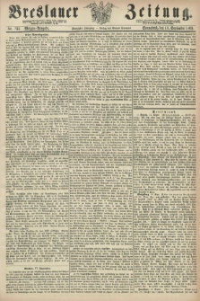 Breslauer Zeitung. Jg.50, Nr. 435 (18 September 1869) - Morgen-Ausgabe + dod.