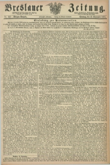 Breslauer Zeitung. Jg.50, Nr. 437 (19 September 1869) - Morgen-Ausgabe + dod.