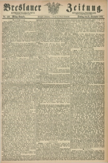 Breslauer Zeitung. Jg.50, Nr. 440 (21 September 1869) - Mittag-Ausgabe