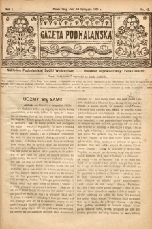 Gazeta Podhalańska. 1913, nr 49