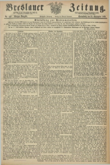 Breslauer Zeitung. Jg.50, Nr. 447 (25 September 1869) - Morgen-Ausgabe + dod.