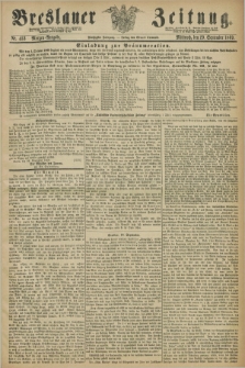Breslauer Zeitung. Jg.50, Nr. 453 (29 September 1869) - Morgen-Ausgabe + dod.