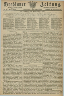 Breslauer Zeitung. Jg.50, Nr. 455 (30 September 1869) - Morgen-Ausgabe + dod.