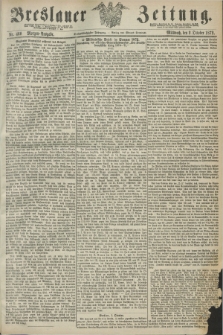 Breslauer Zeitung. Jg.53, Nr. 460 (2 October 1872) - Morgen-Ausgabe + dod.