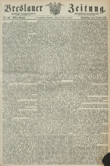 Breslauer Zeitung. Jg.53, Nr. 463 (3 October 1872) - Mittag-Ausgabe