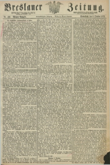 Breslauer Zeitung. Jg.53, Nr. 466 (5 October 1872) - Morgen-Ausgabe + dod.