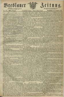 Breslauer Zeitung. Jg.53, Nr. 479 (12 Oktober 1872) - Mittag-Ausgabe