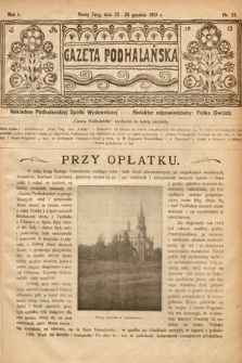 Gazeta Podhalańska. 1913, nr 53