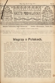 Gazeta Podhalańska. 1915, nr 6