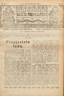 Gazeta Podhalańska. 1916, nr 4