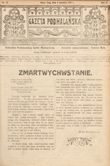 Gazeta Podhalańska. 1915, nr 13