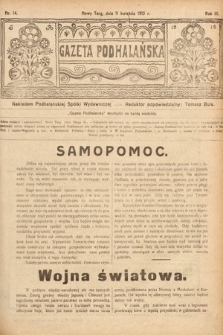Gazeta Podhalańska. 1915, nr 14