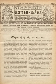 Gazeta Podhalańska. 1916, nr 8