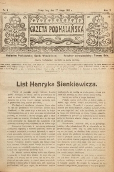 Gazeta Podhalańska. 1916, nr 9