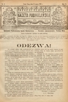 Gazeta Podhalańska. 1916, nr 11