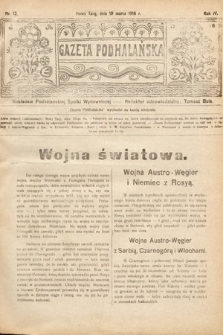 Gazeta Podhalańska. 1916, nr 12