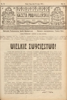 Gazeta Podhalańska. 1915, nr 19