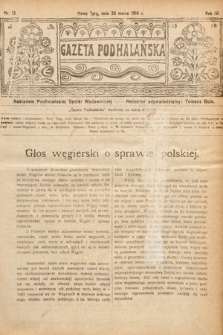 Gazeta Podhalańska. 1916, nr 13