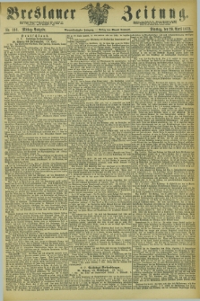 Breslauer Zeitung. Jg.54, Nr. 198 (29 April 1873) - Mittag-Ausgabe