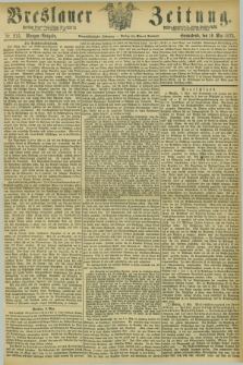 Breslauer Zeitung. Jg.54, Nr. 215 (10 Mai 1873) - Morgen-Ausgabe + dod.
