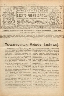 Gazeta Podhalańska. 1916, nr 15