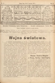 Gazeta Podhalańska. 1915, nr 22