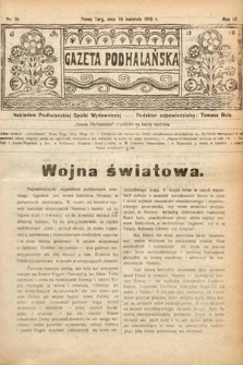 Gazeta Podhalańska. 1916, nr 16
