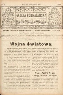 Gazeta Podhalańska. 1915, nr 23