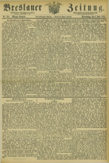 Breslauer Zeitung. Jg.54, Nr. 255 (5 Juni 1873) - Morgen-Ausgabe + dod.