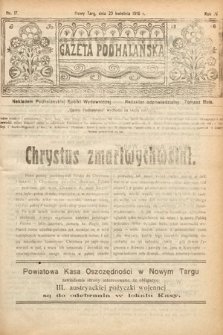 Gazeta Podhalańska. 1916, nr 17