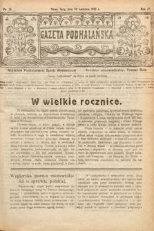 Gazeta Podhalańska. 1916, nr 18