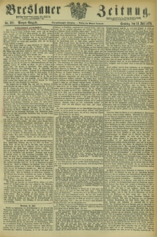 Breslauer Zeitung. Jg.54, Nr. 321 (13 Juli 1873) - Morgen-Ausgabe + dod.