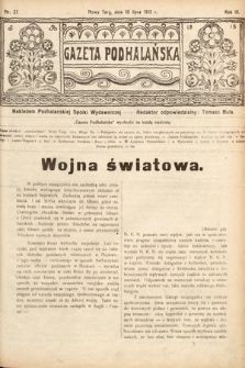 Gazeta Podhalańska. 1915, nr 27