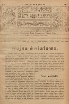 Gazeta Podhalańska. 1917, nr 3