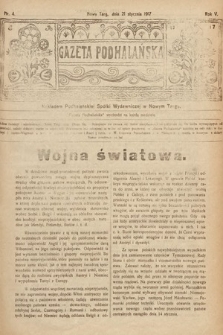 Gazeta Podhalańska. 1917, nr 4