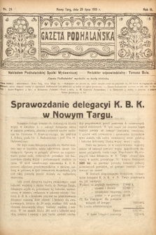 Gazeta Podhalańska. 1915, nr 29